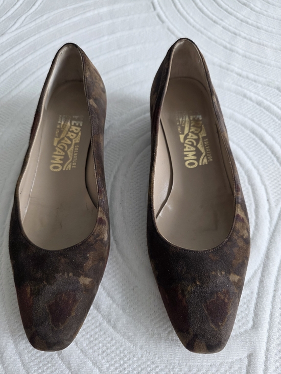 Salvatore Ferragamo Shoes - Salvatore Ferragamo Brown Suede Pointed-Toe Women’s Pumps
